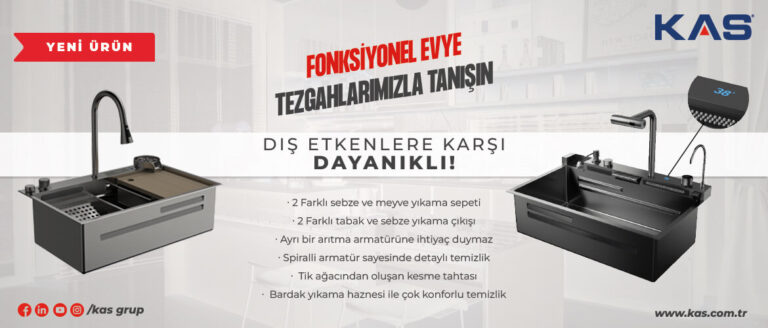 Modern Mutfaklar için Paslanmaz Evye Takımları